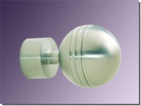 Endst�ck Edelstahl Rillenkugel f�r Gadinenstangen 28mm�