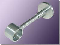 Tr�ger f�r 28mm � Gardinenstangen k�rzbar Edelstahl 12,5 cm