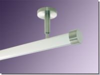Gardinenstange Innenlauf wei� 28 mm Kappe mit Deckentr�ger
