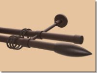 Gardinenstange Rost 20 mm Quantos 2lfg. von Classico-Design