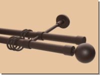 Gardinenstange Rost 20 mm Riccardo 2lfg. von Classico-Design
