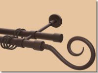 Gardinenstange Rost 20 mm Roma 2lfg. von Classico-Design