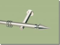 Gardinenstange Edelstahl 20 mm Kegel spitz