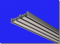 Aluminium Vorhangschiene wei� / silber 4 lauf