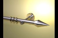Vorhangstangestange Nickel geb 20 mm Armando