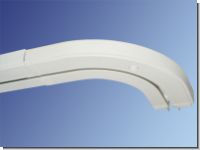Durchschleuderbogen f�r Kunststoff Vorhangschienen 1 l�ufig