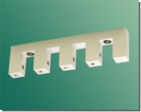 Deckentr�ger Innenlaufsystem 4-lfg. Aluminium Edelstahldesign