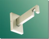 Tr�ger Maricel 1-lfg. Aluminium Edelstahldesign