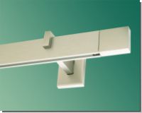 Gardinenstange eckig Tereza Aluminium Edelstahldesign Innenlaufs