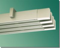 Gardinenstange eckig Tereza Aluminium Edelstahldesign Innenlaufs