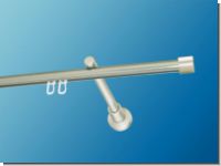 Gardinenstange Innenlauf 16mm Modell Anna 1-lfg Edelstahldesign