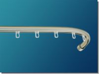 Gardinenstange Innenlauf Edelstahl  20 mm incl. 2 Biegungen