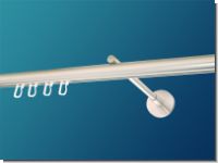 Gardinenstange Innenlauf Edelstahl  20 mm incl. 2 Biegungen