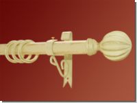 Gardinenstange Eisen weiss-gold 30mm Modell Carlos Konsole