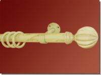 Gardinenstange Eisen weiss-gold 30mm Modell Carlos Konsole