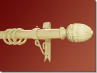 Gardinenstange Eisen weiss-gold 30mm Modell Felipe Konsole