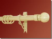 Gardinenstange Eisen weiss-gold 30mm Modell Jorge Konsole
