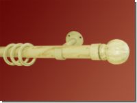Gardinenstange Eisen weiss-gold 30mm Modell Jorge Konsole