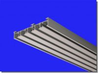Aluminium Fl�chenvorhangschiene wei� / silber  5- l�ufig