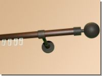 Gardinenstange Eisen Rost Innenlaufsystem 20mm Riccardo 1-lfg.