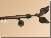 Gardinenstange Eisen Rost Innenlaufsystem 20mm Vincano 1-lfg.