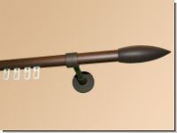Gardinenstange Schmiedeeisen Rost Innenlauf 20 mm 1-lfg. Quantos
