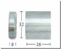Wandlager f�r 28mm Edelstahlrohre
