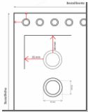 Windfang Vorhang Monarch nach Ma� 2,90 m H mit �sen & Kunstleder