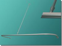 Windfang Gardinenstange Innenlaufsystem 20  mm incl. 2 Biegungen
