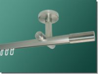 Gardinenstange Decke  Edelstahl Innenlauf 20mm Linus
