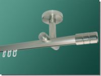Gardinenstange Decke  Edelstahl Innenlauf 20mm Jolly