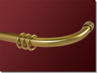 Gardinenstange mit Bogen Messing 20mm french return rod