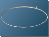 Duschvorhangstange Kreis 20mm barrierefrei Innenlauf Edelstahl