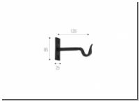 Tr�ger einlauf 18mm Schmiedeeisen Handarbeit