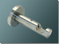 Wandtr�ger 20mm Messing Nickel matt 7,5cm Wandabstand