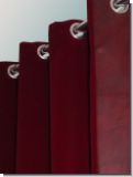 K�lteschutz Samtvorhang incl Leder und �sen nach Ma� 130cm breit
