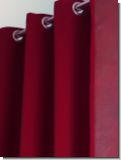 K�lteschutz Samtvorhang incl Leder und �sen nach Ma� 130cm breit