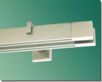 Gardinenstange eckig Tereza Aluminium Edelstahldesign Innenlauf