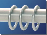 Gardinenringe Nickel matt aus Messing mit Gleiteinlage 20 mm