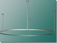 Duschvorhangstange Kreis 20mm barrierefrei Innenlauf Tr�ger lang