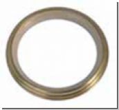 Gardinenringe gerillt Messing antik mit Gleiteinlage 55/42 mm