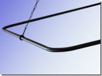 Windfangvorhang-K�lteschutzvorhangstange 25mm incl. 2 Biegungen