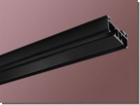 Aluminium Vorhangschiene schwarz 2lauf Modell 220