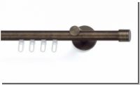 Gardinenstange Alu Innenlaufsystem 20 mm Messing antik Design