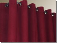 Windfang Vorhang Schurwolle extra schwer 1000g flammenhemmend B1