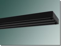 Aluminium Vorhangschiene Modell 630- 3 lauf schwarz