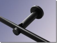 Gardinenstange Metall 12 mm mit 2 B�gen zur Wand