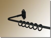 Gardinenstange Eisen 12mm mit 2 Biegungen