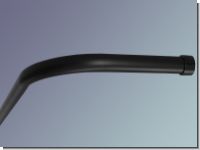 Gardinenstange schwarz mit 2 B�gen 25mm U Form