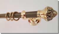 Gardinenstange Messing antik  20 mm  Granada  exclusiv